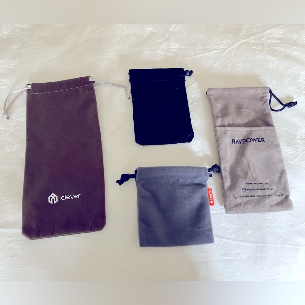 Bundle of 4 Drawstring Pouch